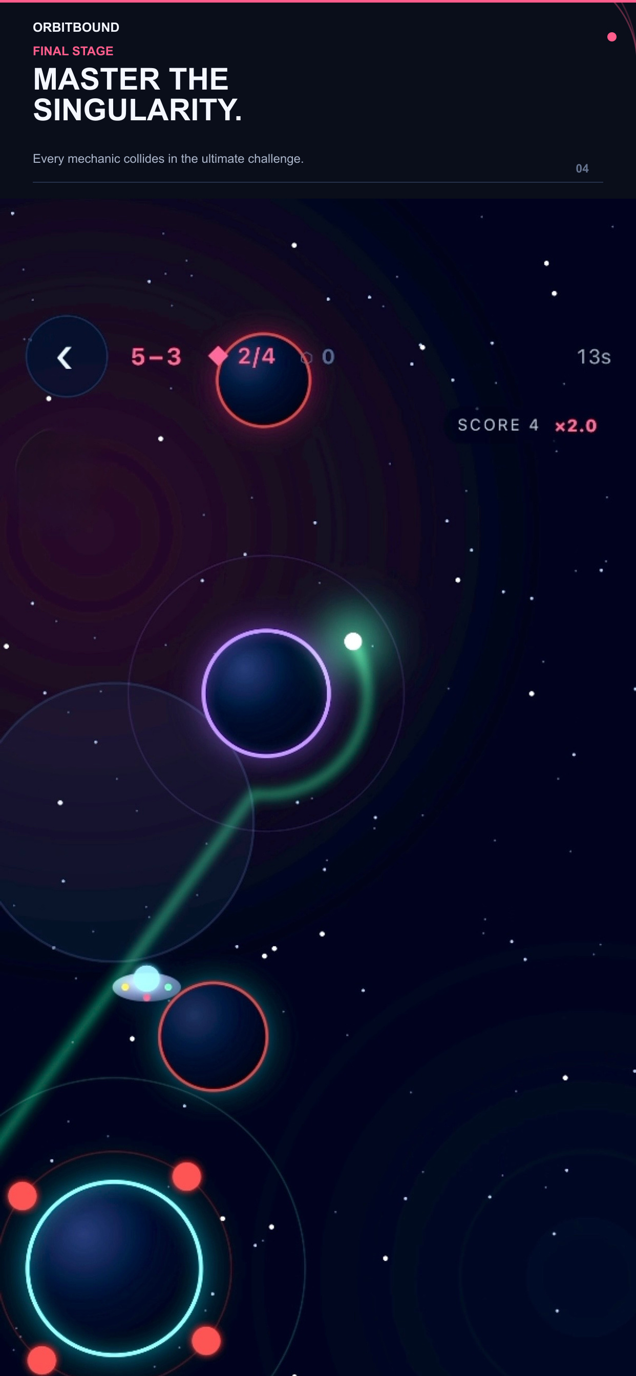 Orbitbound Singularity stage screenshot